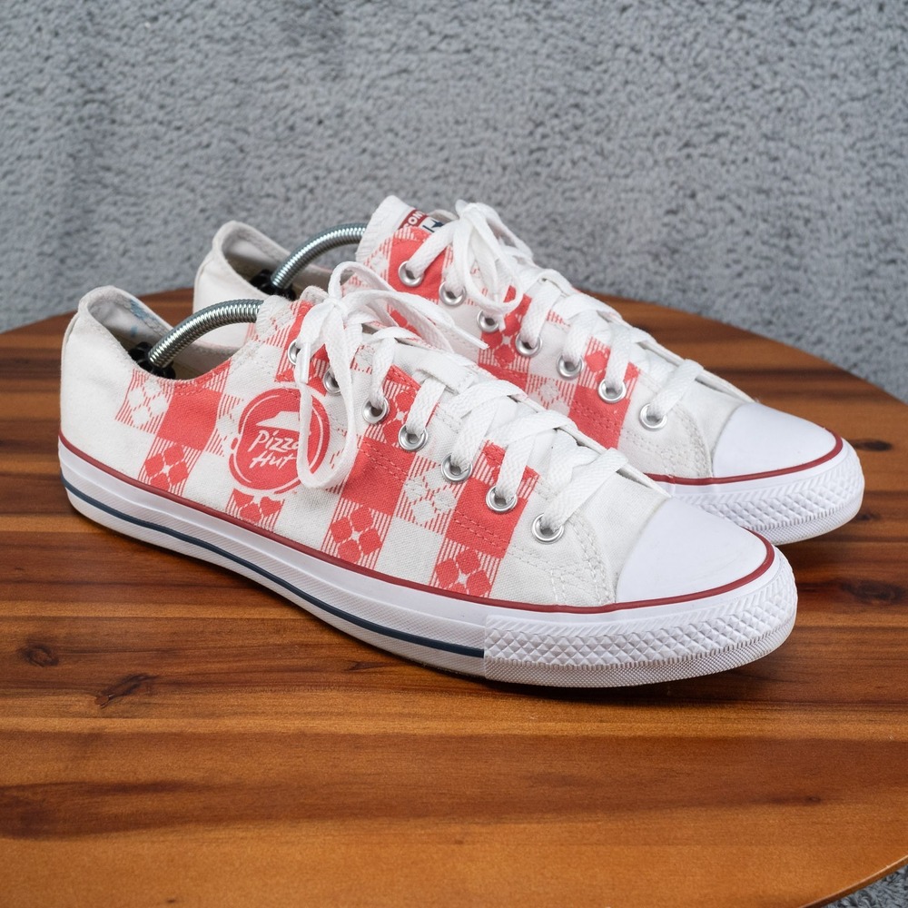 Converse Chuck Taylor All Star Pizza Hut Logo Men's Sz 10.5 Custom M7652C Rare